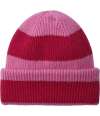 BB391R B391R Beechfield Colour Block Beanie True Pink / Classic Red colour image